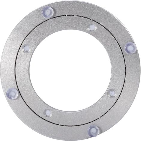 Plateau Tournant à Roulement Rotatif en Alliage D'aluminium Robuste, Plaque Pivotante Ronde de 10 Pouces, Plateau Lisse Facile à Nettoyer et avec une Utilisation Polyvalente (1/5)