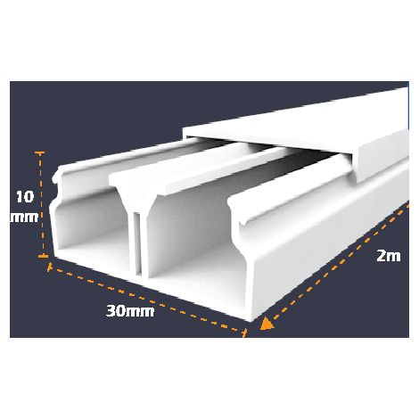 BOLSA 4 CANALETAS 30x10MM  1 metro