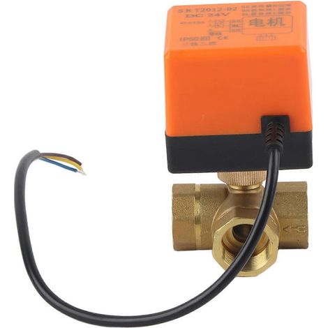 DN20 G3/4 Messing 3-Wege-Kugelhahn mit Motorantrieb für Klimaanlagen DC24V