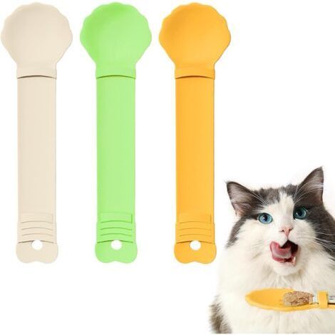Cat Strip Feeders, 3 Pieces Cat Strip Squeeze Spoon Pet Food Dispenser, Wet Food Dispenser (1/5)