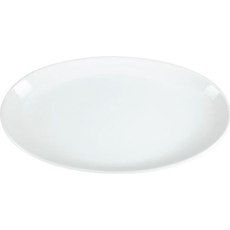 Assiette Creuse Ovale en Porcelaine Blanche 500 x 290 mm - (1/5)