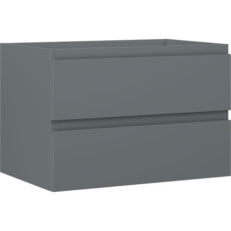 Mexen Orio armoire de salle de bain sous-lavabo 70 cm, 2 tiroirs, graphite mat - 91A10-07047-2-BFF66 (1/5)