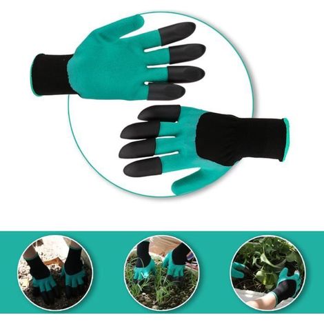 Filiyano-1 paire de gants de jardin imperméables, gants de travail de jardinage à griffes pour creuser, planter et ratisser (1/4)