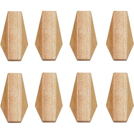 2x Japanischer Stil Schlichter Moderner Massivholzhaken Wandaufhängung Dekoration Haushalt Handtuchhaken Schlüsselhaken Umkleidekabine Garderobenhaken (1/5)