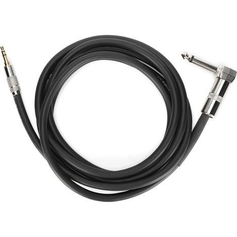 Stereo-Audiokabel (6,35-mm-Klinkenstecker auf 3,5-mm-Klinkenstecker) für Gitarre, Klavier, Verstärker und Mobiltelefone – Länge 2 m / 6,7 Fuß (1/5)
