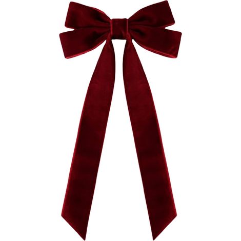 Ribbon Noeud De Noël - Velours Doux - Pour Décoration Arbre De Noël Guirlande Couronne Intérieure - Lot De 6 (1/5)