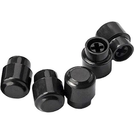 boutons noirs pour interrupteur de guitare, capuchons, embouts d'interrupteurs de guitare, embouts d'interrupteurs noirs-1.8X1.2cm-Black