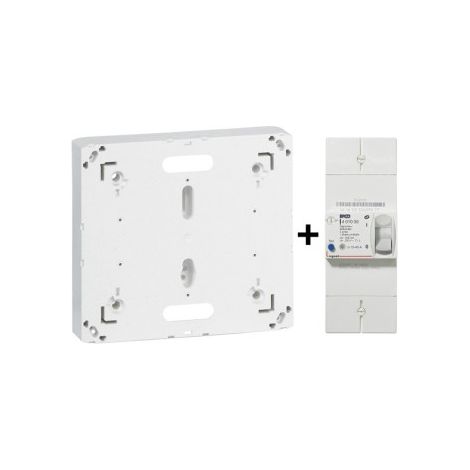 Legrand - Disjoncteur de branchement EDF 15/45A Instantanu00e9 + Platine - Ru00e9f. : 401000+401191