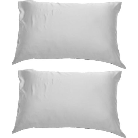 de 2 taies d oreiller lavables en polyester avec housse de (1/5)