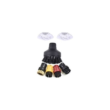 Cepillo redondo grande para limpieza a vapor, compatible con los modelos Kärcher SC1, SC2, SC3, SC4, SC5 y SC7. - Crezuo