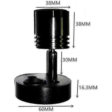 Foco LED de 12 V para montaje en pared en furgonetas camper con luz de lectura para coches, caravanas, barcos y autocaravanas - Blanco frío con interruptor Edición 0731