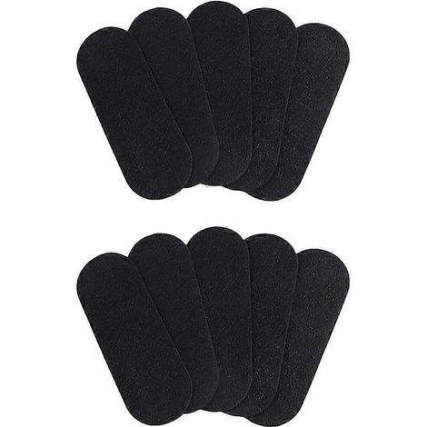 Lot de 10 filtres pour ventilateur de plafond, filtres à charbon actif de noix de coco pour pales de ventilateur de plafond, éliminent les odeurs et la poussière (format ovale). (1/5)