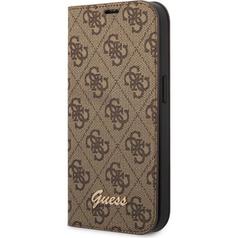 Guess GUBKP14XHG4SHW iPhone 14 Pro Max 6,7 pouces marron/marron livre 4G Logo or vintage