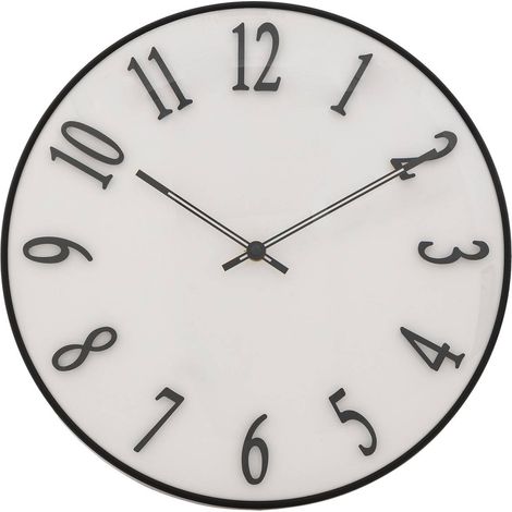 Reloj en relieve Edgar White D35cm - Atmosphera créateur d'intérieur