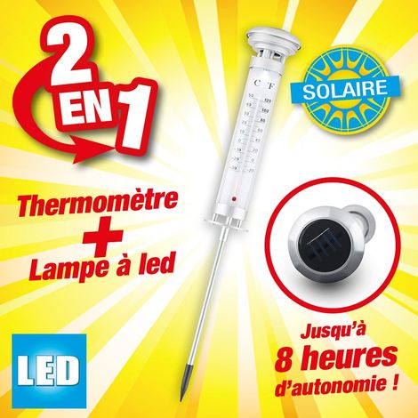 Lampe thermomètre à énergie solaire (1/4)