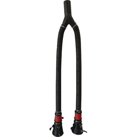 Adaptateur double sortie 2x5m ø75mmAdaptateur double sortie 2x5M ø75mm pour aspirateur gaz d'échappement - AG 0027 - CLAS Equipements