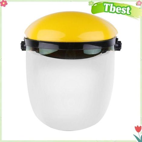 Tbest Écran facial de protection Écran Facial de Soudage de Sécurité PC Anti-Ultraviolets Résistance aux Hautes medical Blanche (1/5)