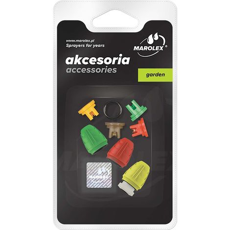 Marolex, Juego de 7 boquillas, boquillas, pulverizador, aspersor