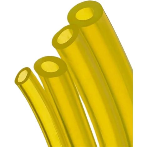 Durite Essence Moto Tuyau d'essence de Tube Ficelle gaz Carburant 1M for des tuyaux souffleur tronçonneuse Tondeuse Outils Bricolage(Yellow,1MOD 8XID 5MM) Yellow 1MOD 5MM (1/5)