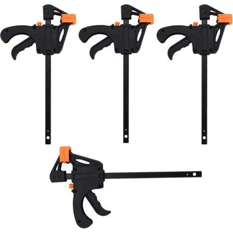 Pince à bois F clip à bois 4 pouces orange (1/5)