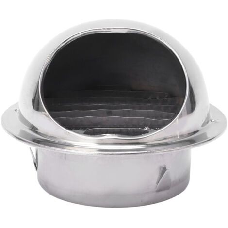 Capot de Ventilation Extérieur Inox Anti-Pluie Couvre-Vent pour Bouche d'Aération Accessoire 4 Pouces