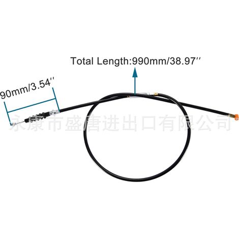 Axe off-road clutch cable adjustable total length 990mm, travel 90mm motorcycle off-road vehicle (1/4)