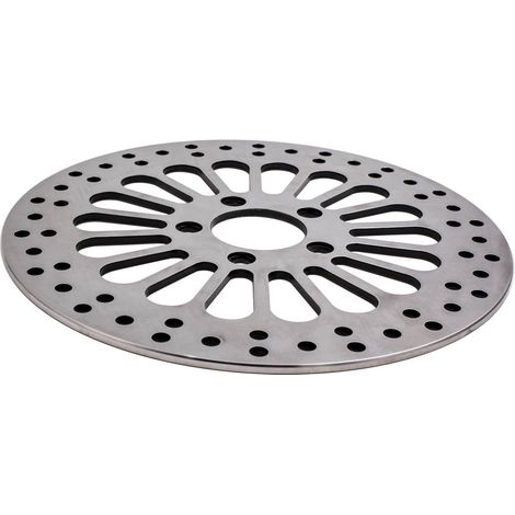 1x Super Spoke Polished Front Brake Rotor Disc 11.8" for Harley Touring 08-13 (1/5)