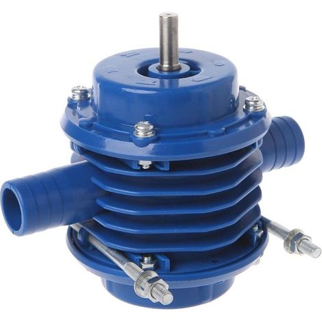 Pompe à eau pour perceuse - 2400 l/h - 2000-3000 tr/min - Utilisation de l'huile et de l'eau - Bleu (1/5)