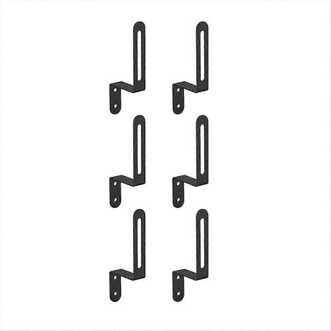 Set mit 6 wandmontierten Hutablagen und Huthaken (1/5)
