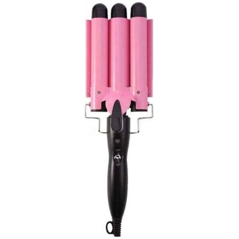 Ferro arricciacapelli da 25 mm, ferro arricciacapelli a 3 cylinders, riscaldamento rapido in 30 seconds, adatto per capelli lunghi, medi e corti (1/4)