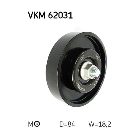 Tendeur de courroie, courroie trapézoïdale à nervures SKF VKM 62031 NISSAN
