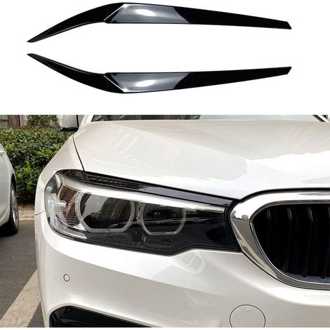Headlight covers for BMW 5 Series G30 and F90 M5 – stylish upgrade to your vehicle's headlights (black) (1/5)