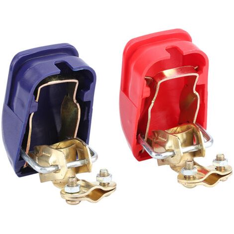 VtiziklBorne de batterie à dégagement rapide – Connecteur cuivre pour voiture, caravane, bateau – Diamètre 19mm et 17mm – Câblage 25-50mm²