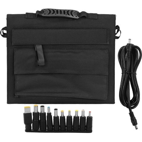 Chargeur solaire portable et pliable 18 V 30 W avec sortie USB CC pour le camping, idéal pour téléphones et tablettes. (1/5)