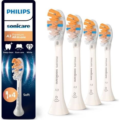 Satz von 4 Bürstenköpfen - PHILIPS - HX9094/87 - A3 weiß