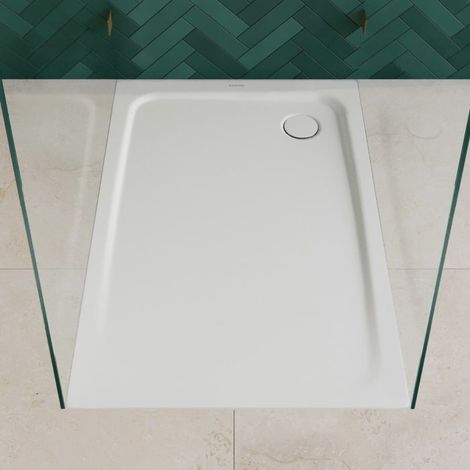 Kaldewei TEMPER Duschwanne 90 x 120 cm mit Invisibe Grip und Wannenträger extraflach (1/5)