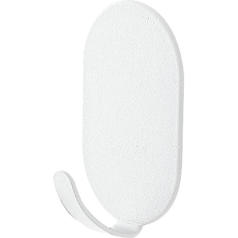 10 ganchos adhesivos blancos – montaje en pared para toallas y ropa, fácil instalación sin taladrar, adhesivo fuerte para baño, puerta, cocina (1/5)