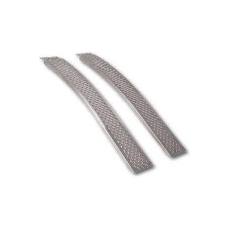 Paire de rampes en aluminium 2m 400kg – Charge max 400kg – Largeur 20cm – Pour chargement remorque léger