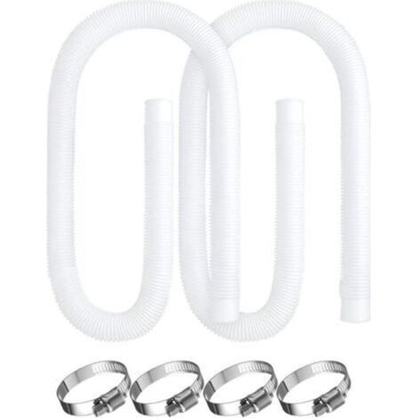 Tuyau de piscine, 2 pièces de remplacement pour pompe de piscine Intex 330, 530 et 1 000 GPH, tuyau de 150 cm pour piscines hors sol. (1/5)