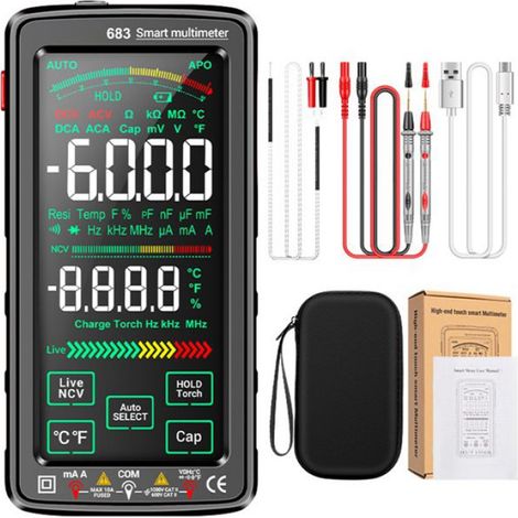 Multimètre Numérique à Écran Tactile 6000 Points avec Détection NCV (1/5)