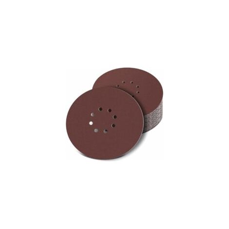 Disco de lijado de 225 mm, 30 discos abrasivos circulares, papel de lija de 8 agujeros para lijadora, papel de lija para lijadora en seco, lijadora Giraffe (grano 120-240) - Crezuo