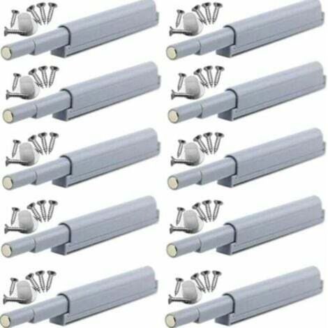 Set di 10 chiusure magnetiche a pressione per porte. Chiusure magnetiche a pressione per porte. Apri e chiudi la porta con una semplice pressione.