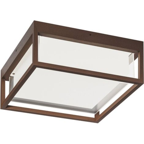 Plafoniera esterno gea led ges2092 led ip65 classico alluminio soffitto parete