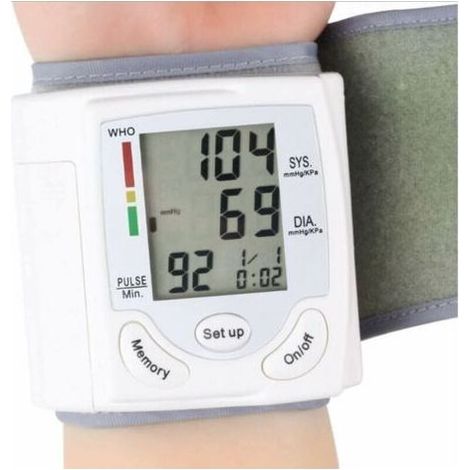 Tensiomètre au poignet : tensiomètre intelligent professionnel avec détection automatique de l'hypertension et des battements cardiaques irréguliers. (1/5)