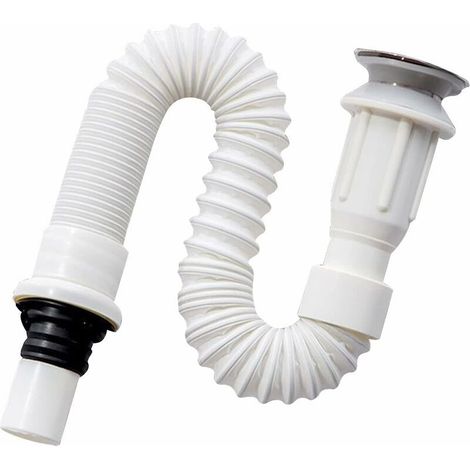 Spülbecken-Siphon, platzsparender Siphon, flexibler Spülbeckenablauf, Spülbeckenablauf, ausziehbar (1/5)