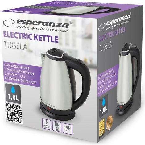BOUILLOIRE ÉLECTRIQUE TUGELA 1,8 L INOX (1/5)