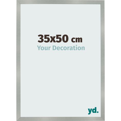 yd. - Cadre photo 35x50 - Aluminium Brosse - MDF - Bologna (1/5)