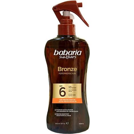 BABARIA SOL. ACEITE PROTECTOR SOLAR ZANAHORIA BRONZE SPRAY SPF6 300 ML