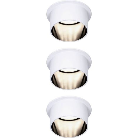 Paulmann 93377 Luminaire à LED encastrable LED LED intégrée 18 W blanc mat, noir (mat) Y683142