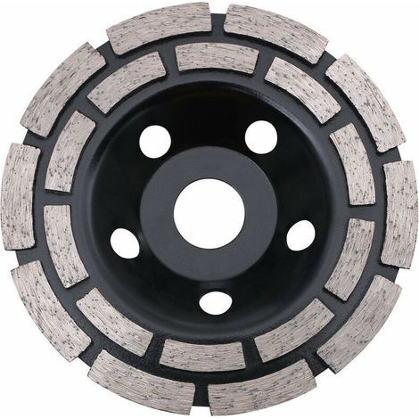 Garden FutureDisque diamanté double rangée 125×22,23mm, pour meulage béton/pierre/granit/chape/maçonnerie, polyvalent (1/5)